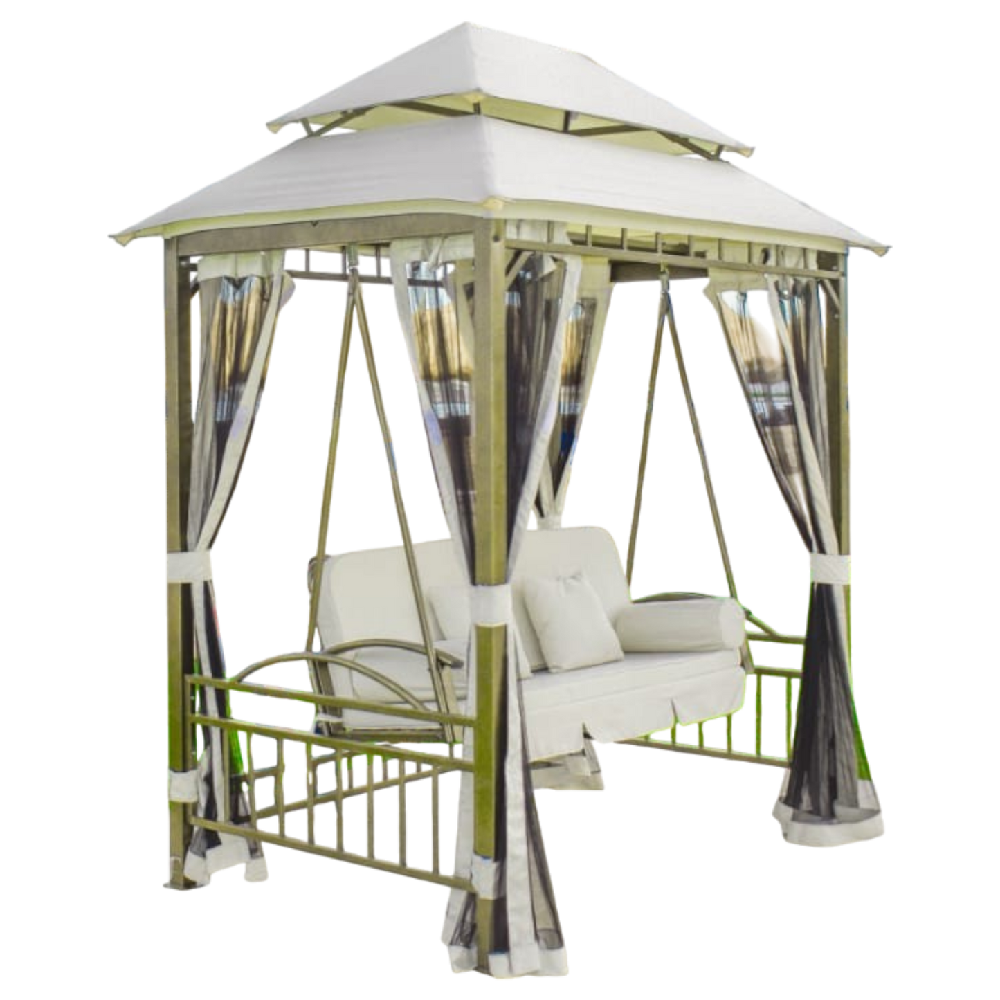 Fayrouz – Outdoor Swing Pergola Set