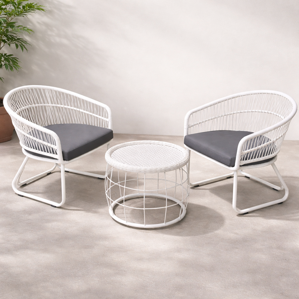 Revan Outdoor Set – Modern Minimalism for Two