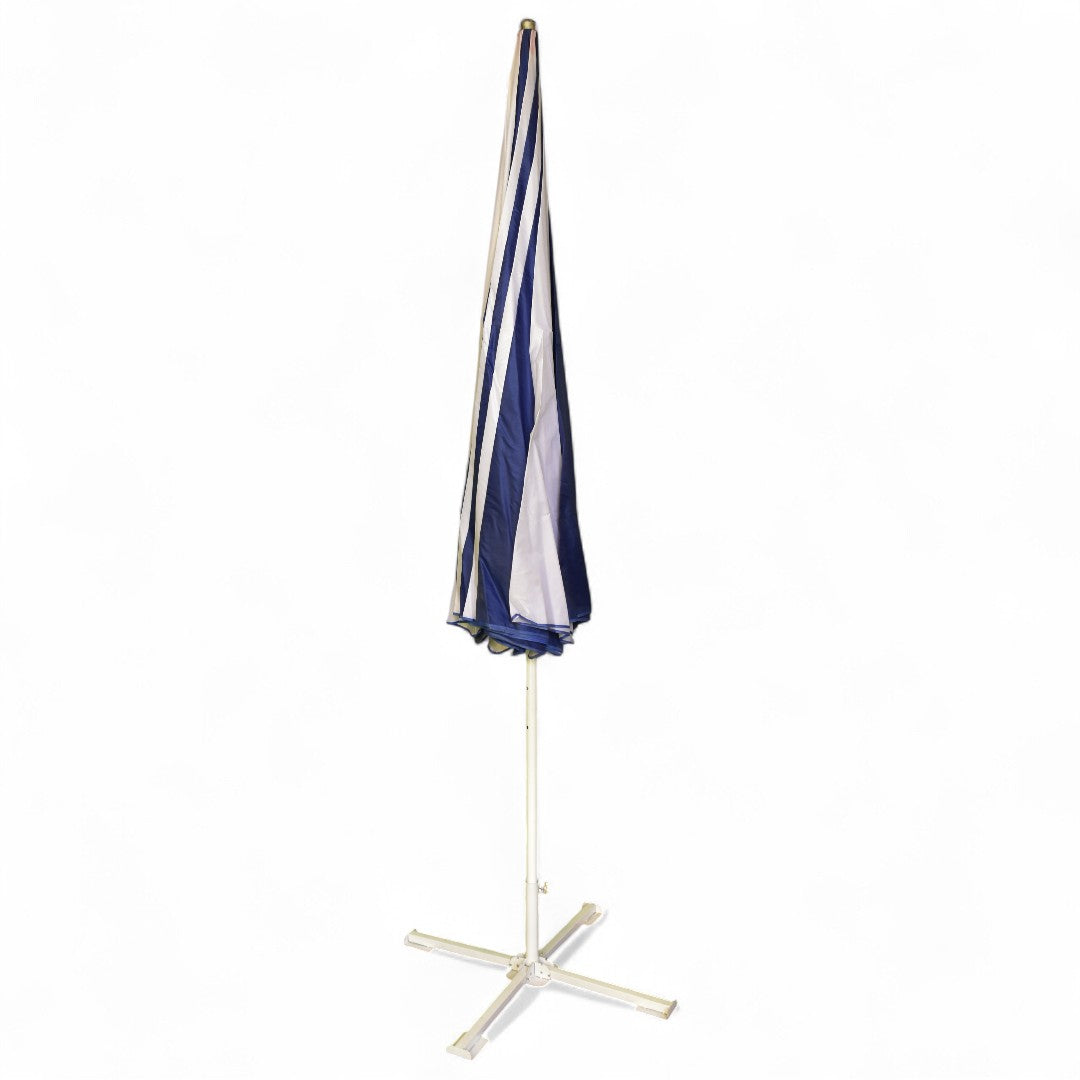 SunCap Parasol – Elegant Shade in Blue & White