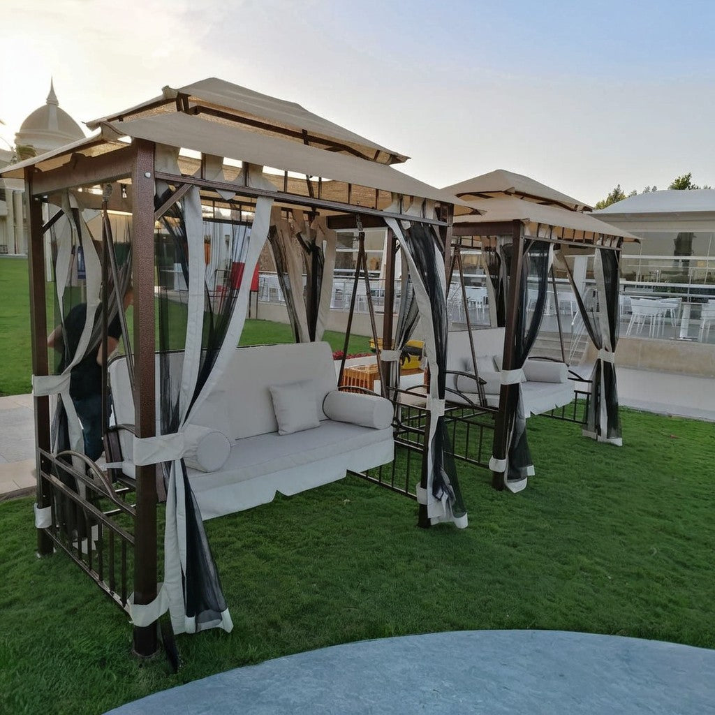 Fayrouz – Outdoor Swing Pergola Set