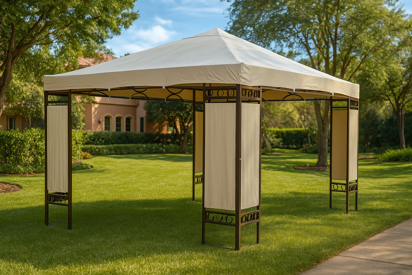 Liwan Gazebo – Elegance in Every Shade