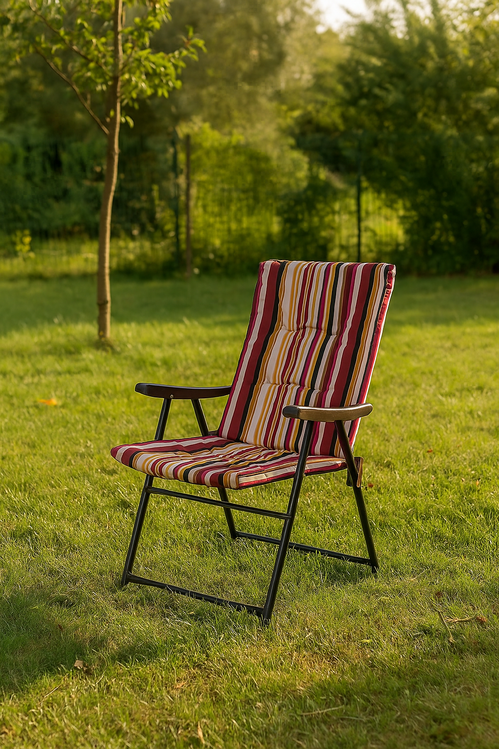 كرسي ريلاكس سترايب القابل للطي – ألوان مبهجة… راحة في كل مكان