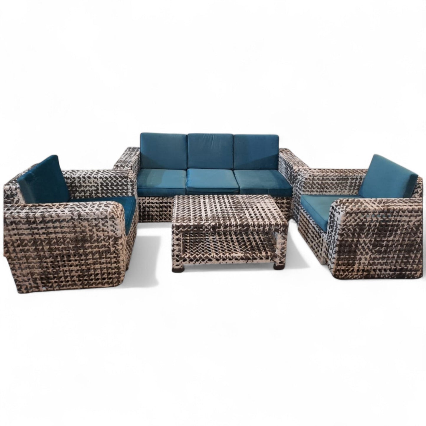 Cleopatra Set (White x Grey) – Royal Comfort for Outdoor Lounging