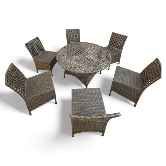 Riva Set – Classic Rattan Outdoor Dining Set