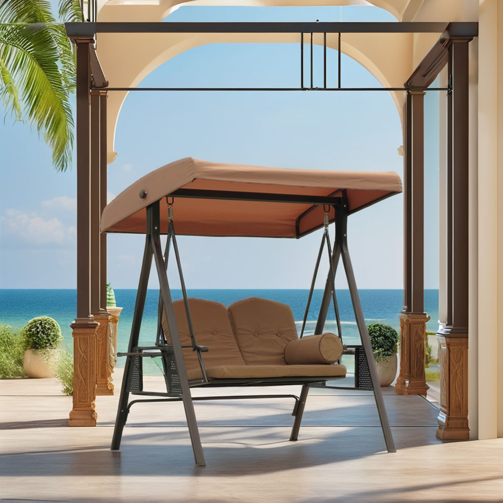 Luxury Outdoor Swing with Canopy - 2 Seater