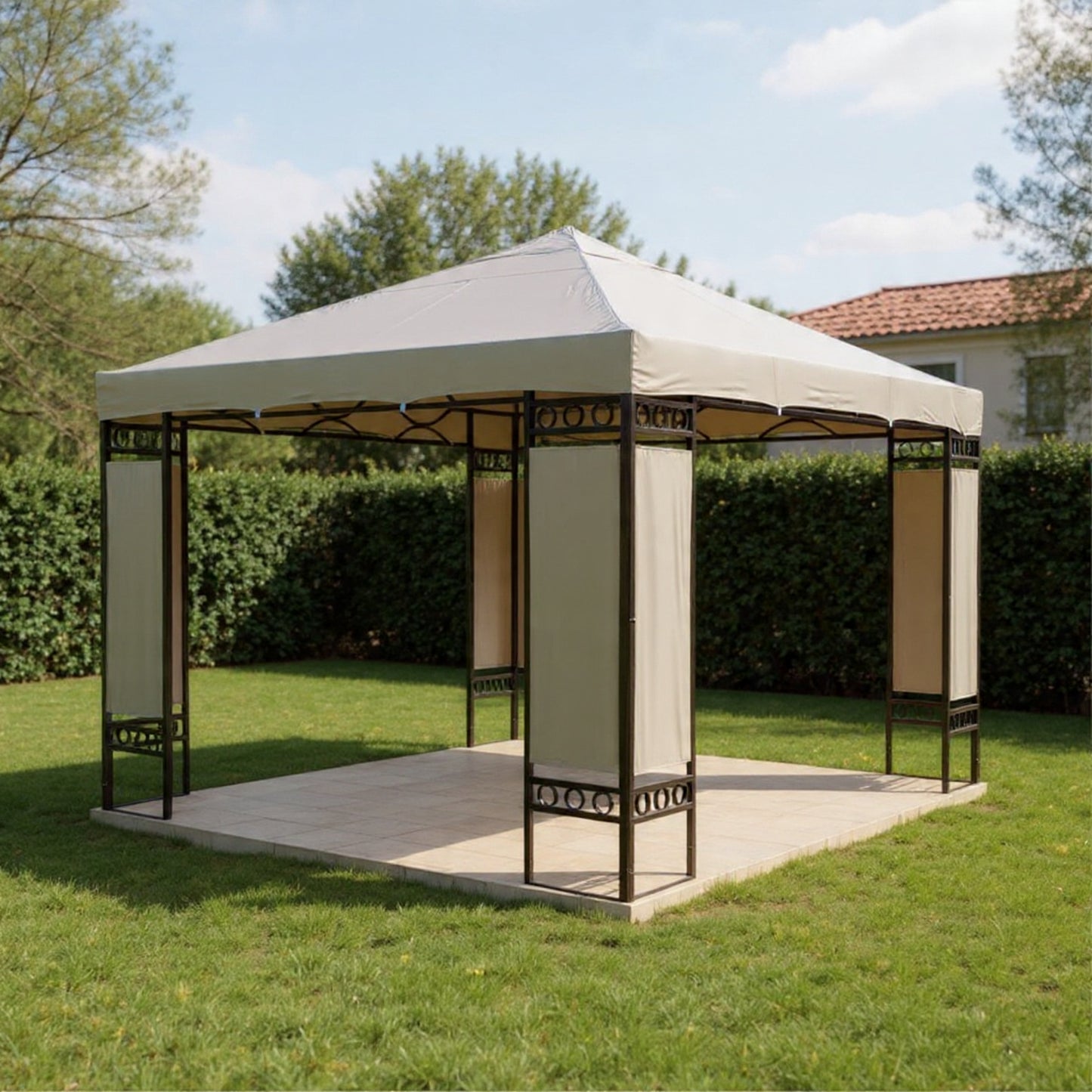 Liwan Gazebo – Elegance in Every Shade