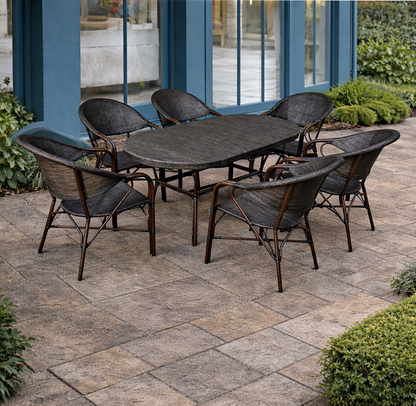 طقم ريو – بساطة عملية وأناقة خفيفة لستة أشخاص.