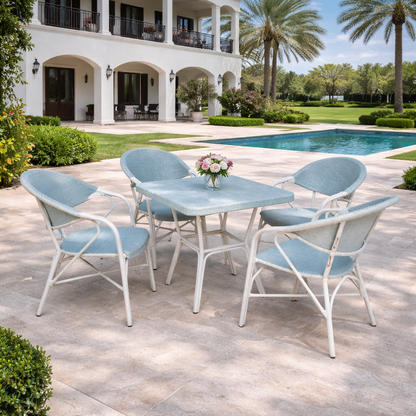 RiO Outdoor Set – Lightweight Elegance for Four.