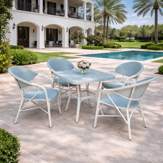 RiO Outdoor Set – Lightweight Elegance for Four.