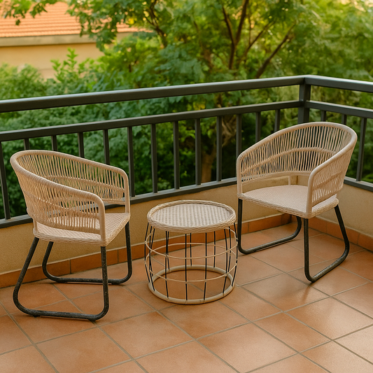 Revan Outdoor Set – Modern Minimalism for Two