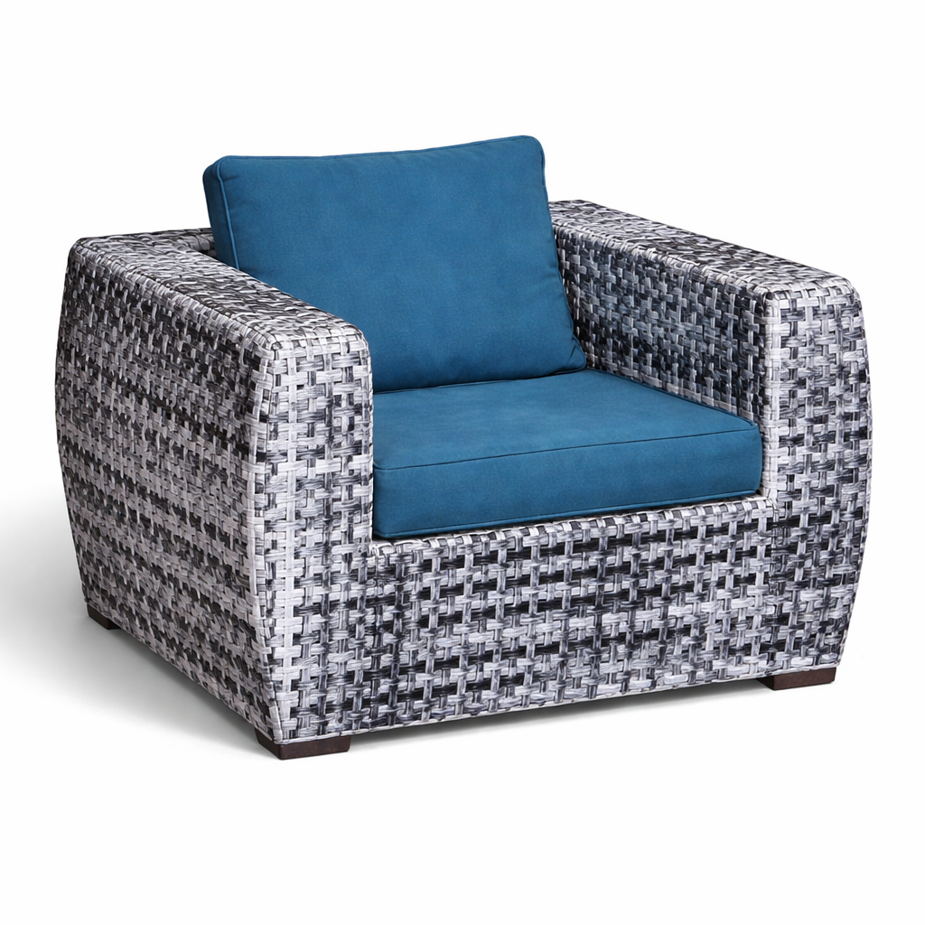 Cleopatra Set (White x Grey) – Royal Comfort for Outdoor Lounging