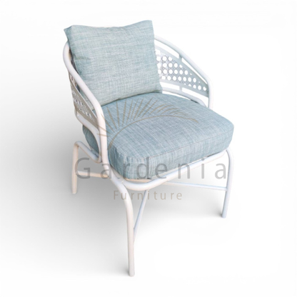 Grace Chair – Modern Comfort with Elegant Arabesque Design.