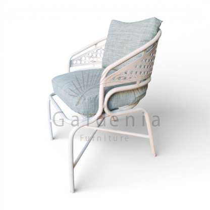 Grace Chair – Modern Comfort with Elegant Arabesque Design.