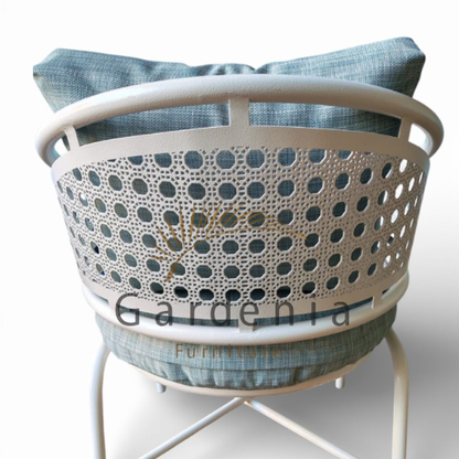 Grace Chair – Modern Comfort with Elegant Arabesque Design.