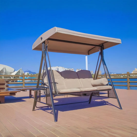 Luxury Outdoor Swing with Canopy - 3 Seater